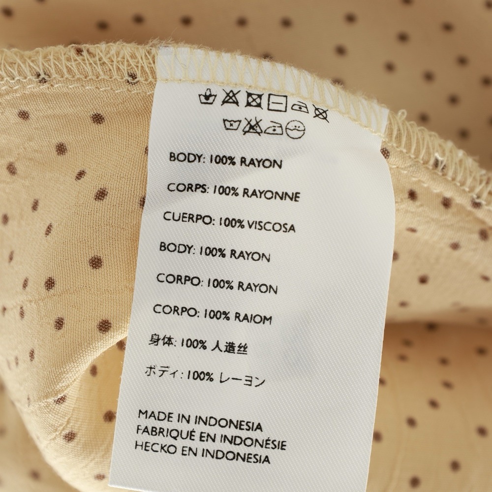 Faithfull the Brand Mirador Midi Dress Rossi Print Size 10 Polkadot Lace Up - Picture 10 of 12